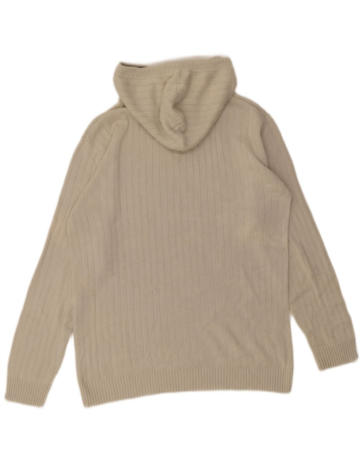 LEVI'S Mens Hooded Jumper Sweater Medium Beige Cotton