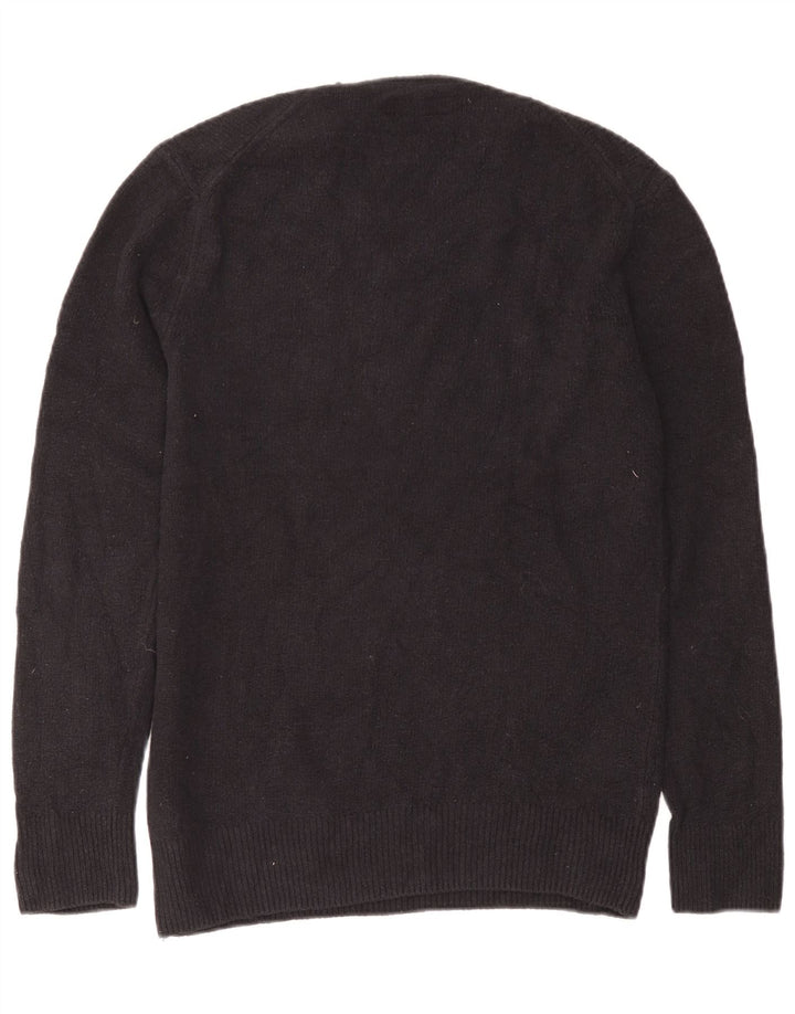 All Saints Mens Crew Neck Jumper Sweater Small Navy Blue Cotton