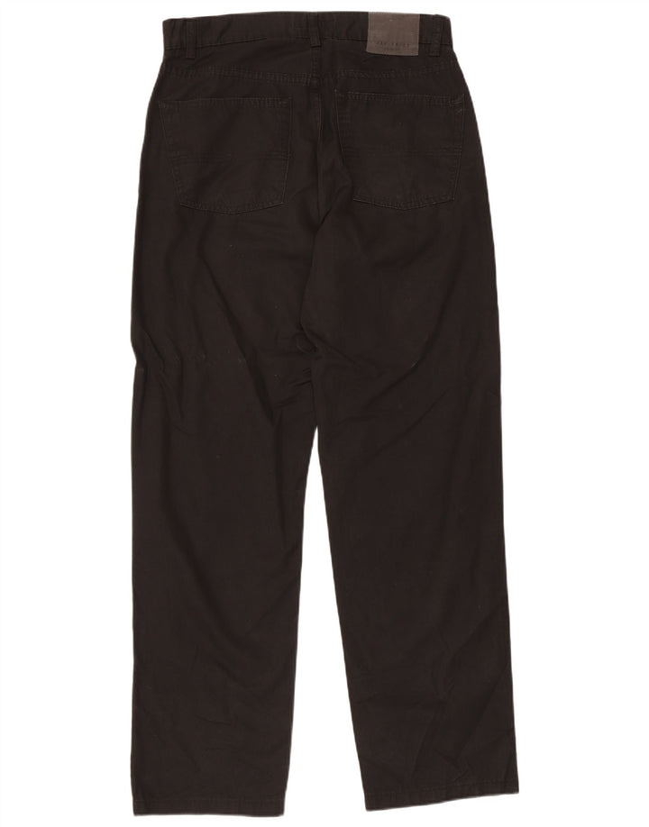 TED BAKER Mens Straight Casual Trousers W32 L30  Black Cotton