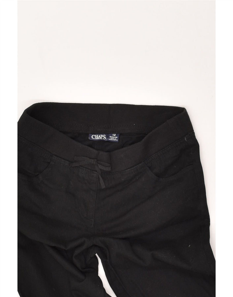 CHAPS Boys Tracksuit Trousers 11-12 Years Black | Vintage Chaps | Thrift | Second-Hand Chaps | Used Clothing | Messina Hembry 