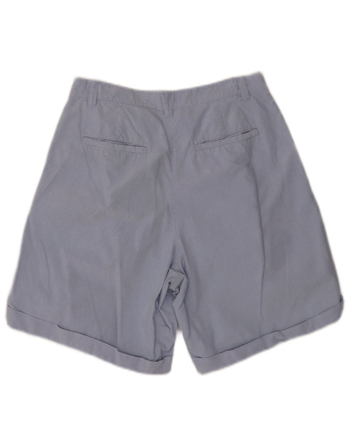 St. Bernard Womens Chino Shorts UK 12 Medium W28 Blue Cotton