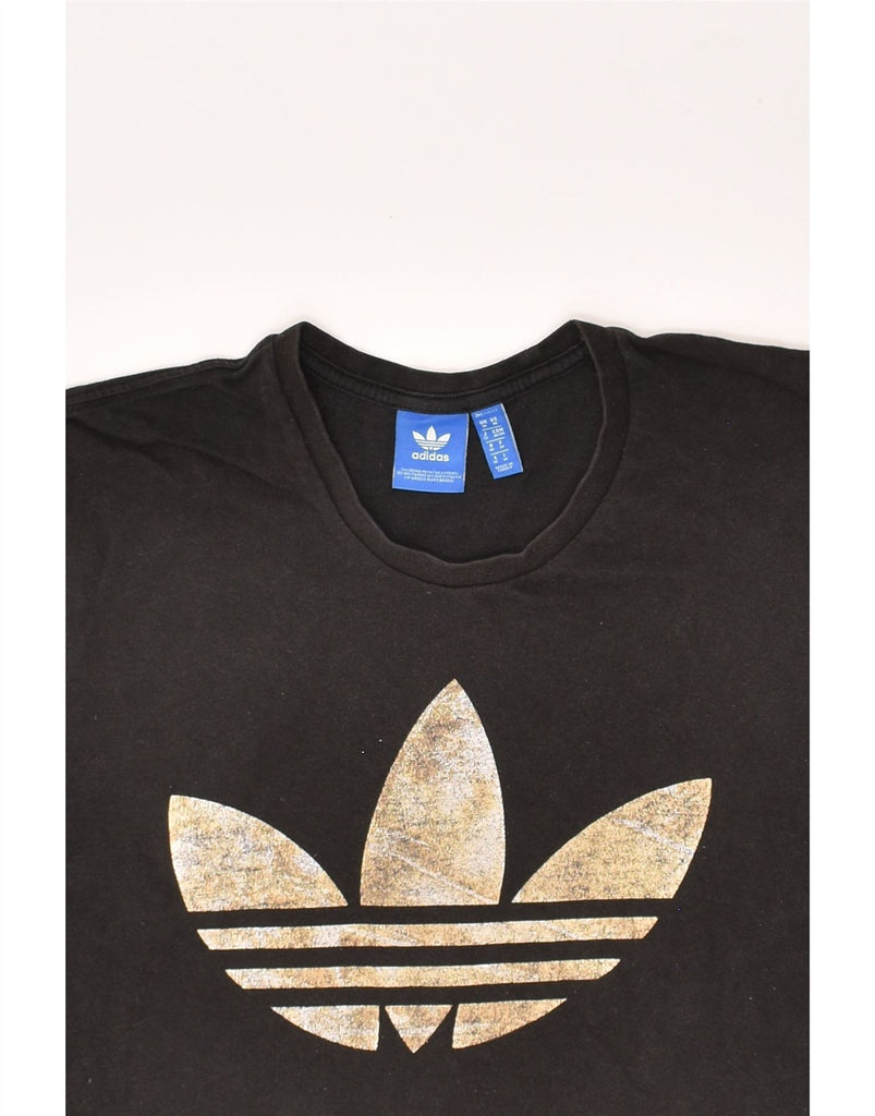 ADIDAS Mens Graphic T-Shirt Top Medium Black | Vintage Adidas | Thrift | Second-Hand Adidas | Used Clothing | Messina Hembry 