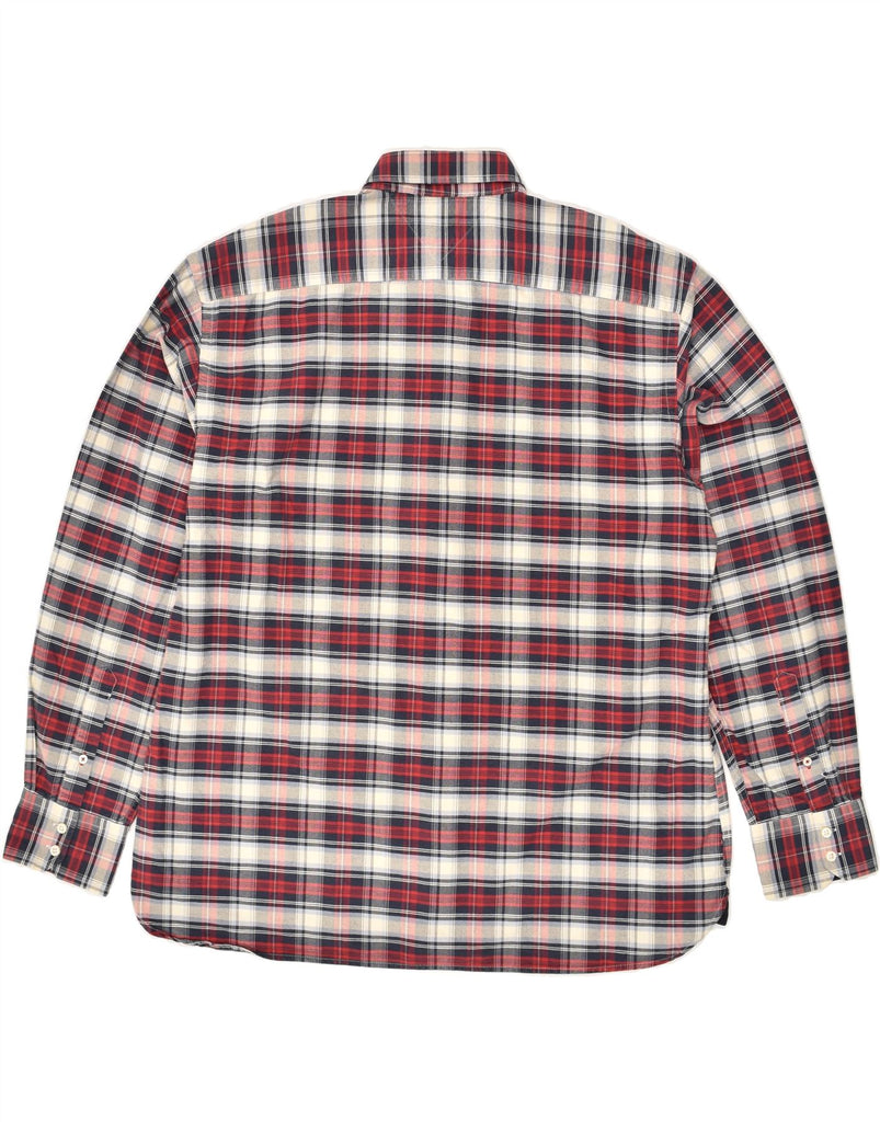 TOMMY HILFIGER Mens Shirt 2XL Red Check Cotton | Vintage Tommy Hilfiger | Thrift | Second-Hand Tommy Hilfiger | Used Clothing | Messina Hembry 