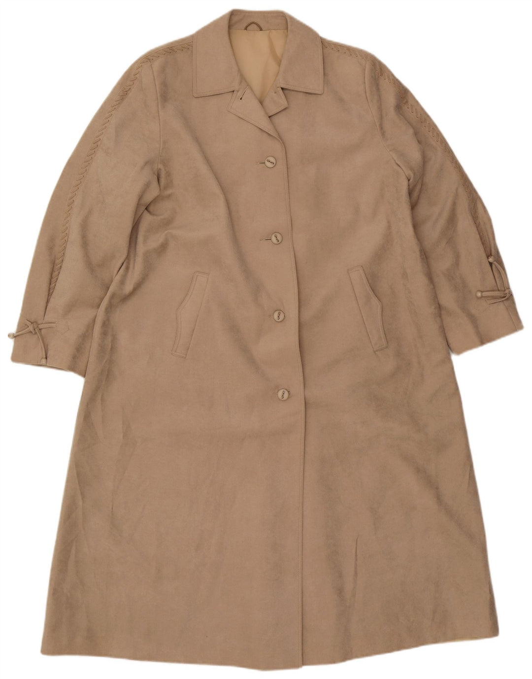 DANNIMAC Womens Overcoat UK 18 XL Beige Polyester
