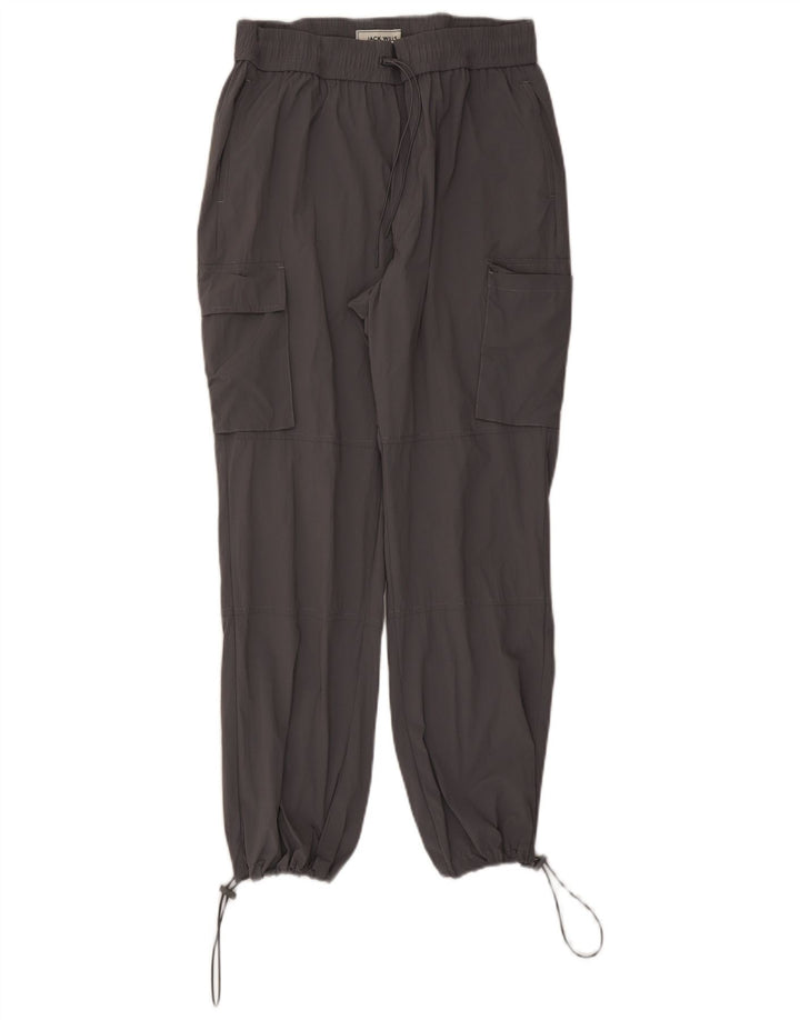 Jack Wills Womens Joggers Cargo Trousers Medium W28 L26 Grey Nylon