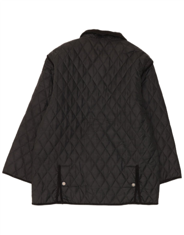 Brugi Mens Quilted Jacket UK 38 Medium Black Polyamide