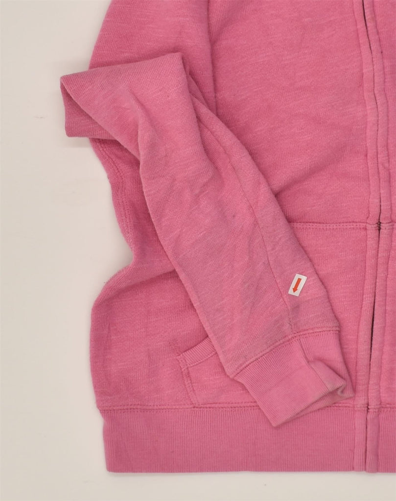 JACK WILLS Womens Zip Hoodie Sweater UK 10 Small Pink Cotton | Vintage Jack Wills | Thrift | Second-Hand Jack Wills | Used Clothing | Messina Hembry 