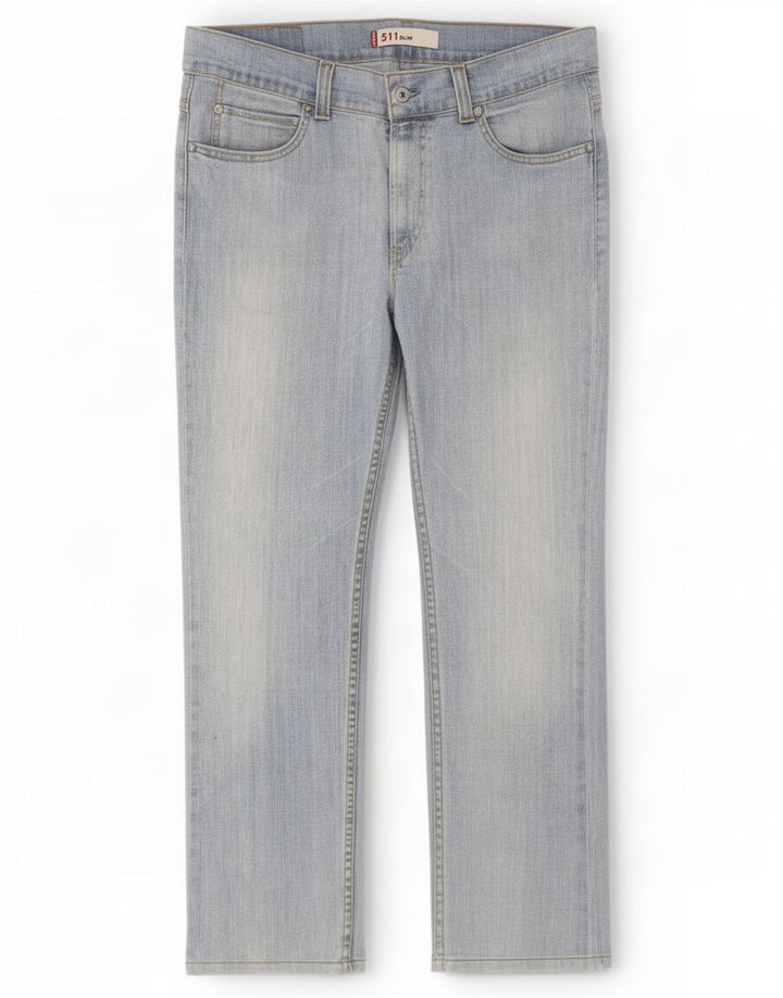 Levi's Mens 511 Slim Jeans W36 L30 Blue Cotton