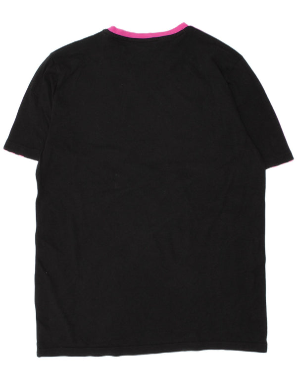 Adidas Boys T-Shirt Top 13-14 Years Black Cotton