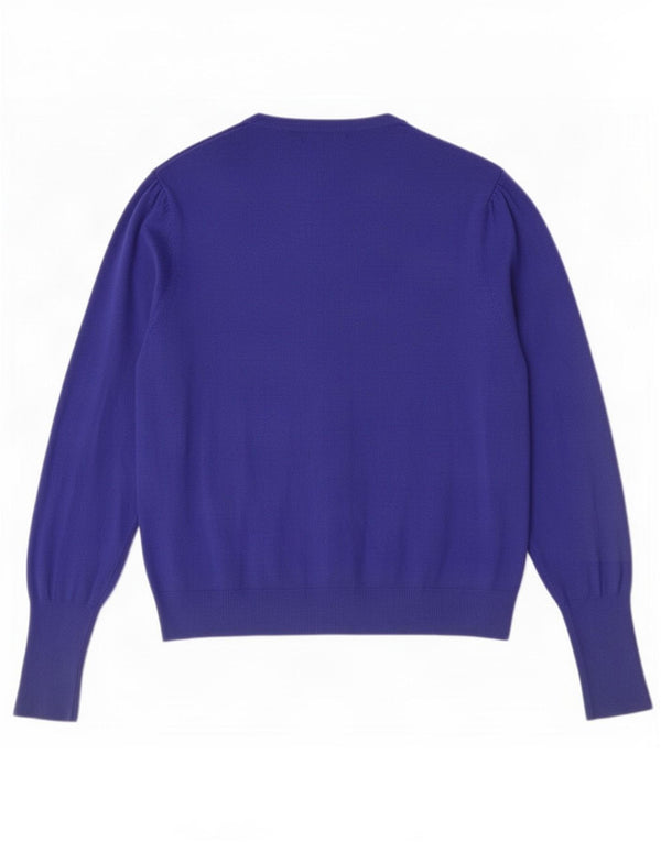 Marks & Spencer Womens Cardigan Sweater UK 16 Large Purple Viscose