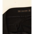 Zara Womens Pegged Casual Trousers Medium W28 L32 Black Polyester