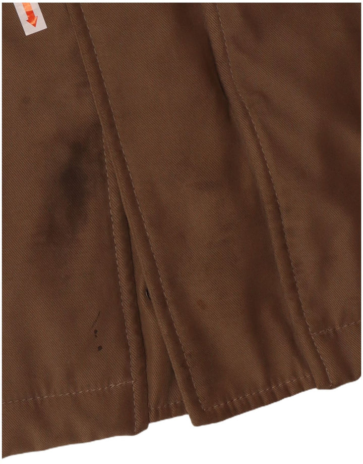 Navigare Mens Utility Jacket UK 46 3XL Brown Polyester