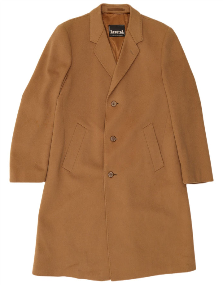 Lord Mens Overcoat IT 52 XL Beige New Wool