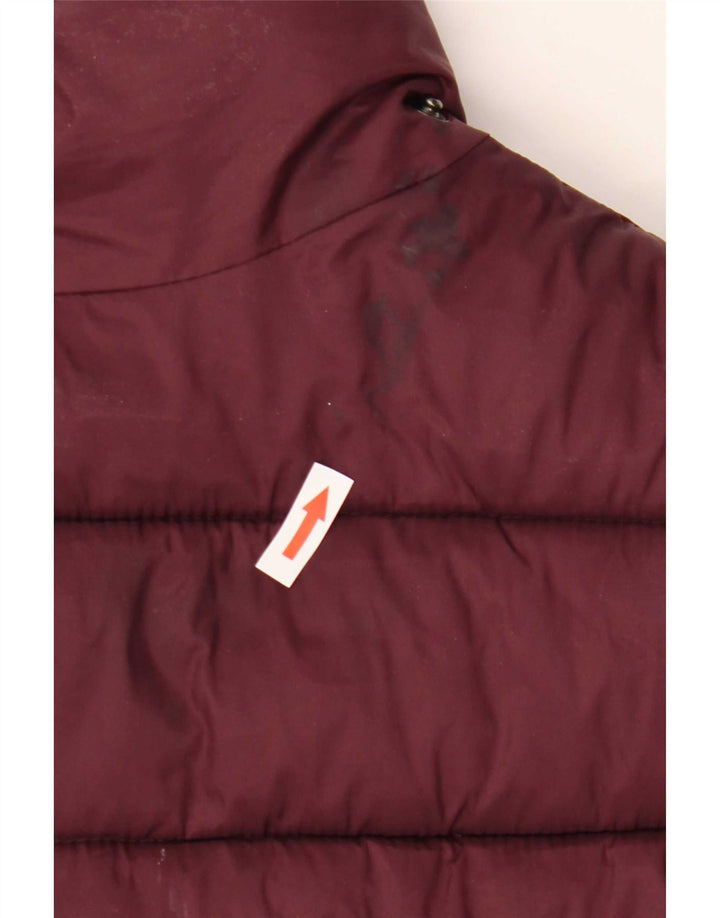 Monsoon Womens Padded Jacket UK 18 XL Burgundy Nylon
