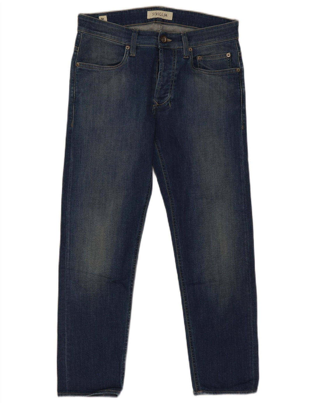 SIVIGLIA Womens Cropped Jeans W30 L26 Blue Cotton