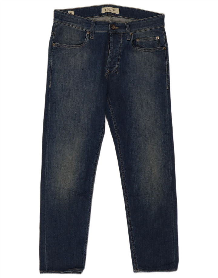 SIVIGLIA Womens Cropped Jeans W30 L26 Blue Cotton