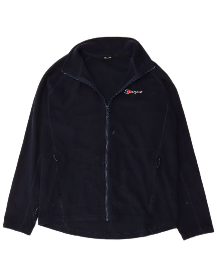 Berghaus Mens Fleece Jacket UK 40 Large Navy Blue Polyester