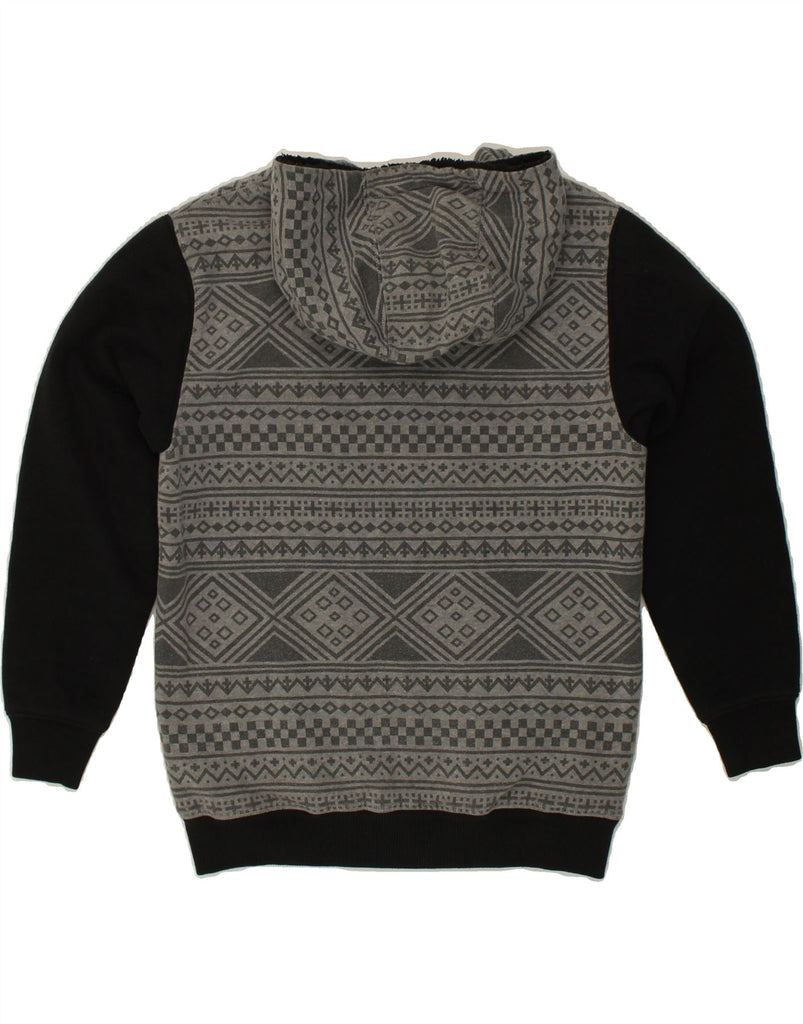 VANS Boys Zip Hoodie Sweater 15-16 Years Medium Grey Colourblock Cotton | Vintage Vans | Thrift | Second-Hand Vans | Used Clothing | Messina Hembry 