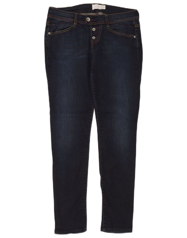 Gaudi Womens Skinny Jeans W30 L30 Navy Blue Cotton