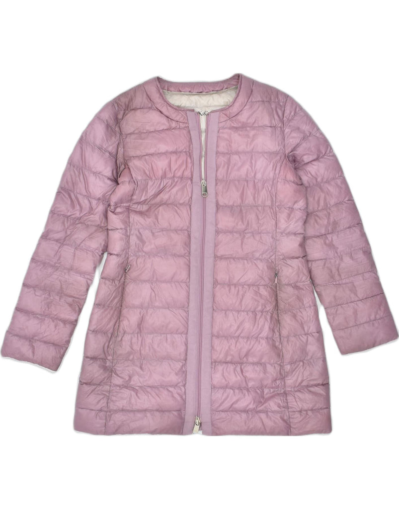 MAX & CO. Womens Padded Coat UK 6 XS Pink Polyester | Vintage | Thrift | Second-Hand | Used Clothing | Messina Hembry 