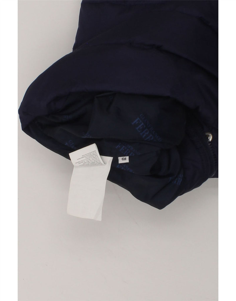 GIANFRANCO FERRE Baby Boys Padded Jacket 3-6 Months Navy Blue Polyester | Vintage Gianfranco Ferre | Thrift | Second-Hand Gianfranco Ferre | Used Clothing | Messina Hembry 