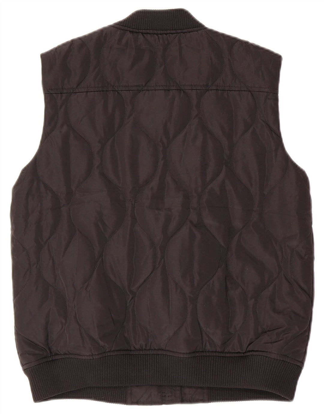 MARKS & SPENCER Boys Padded Gilet 11-12 Years Black Polyester