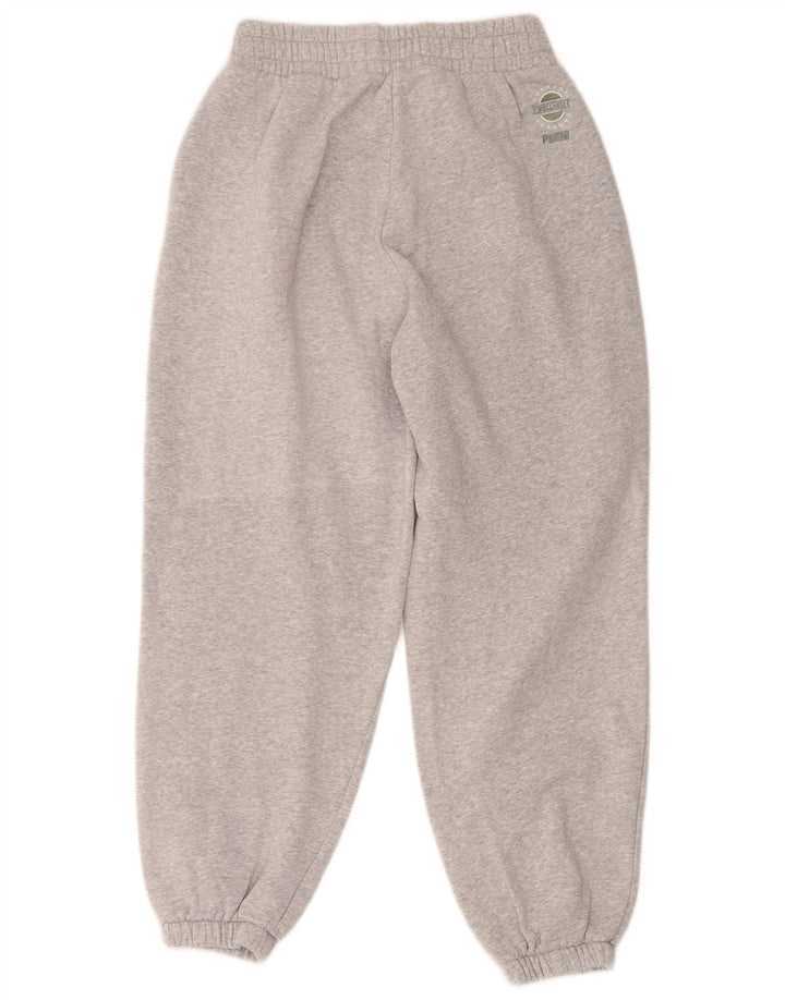 Puma Mens Tracksuit Trousers Joggers Small Grey Cotton