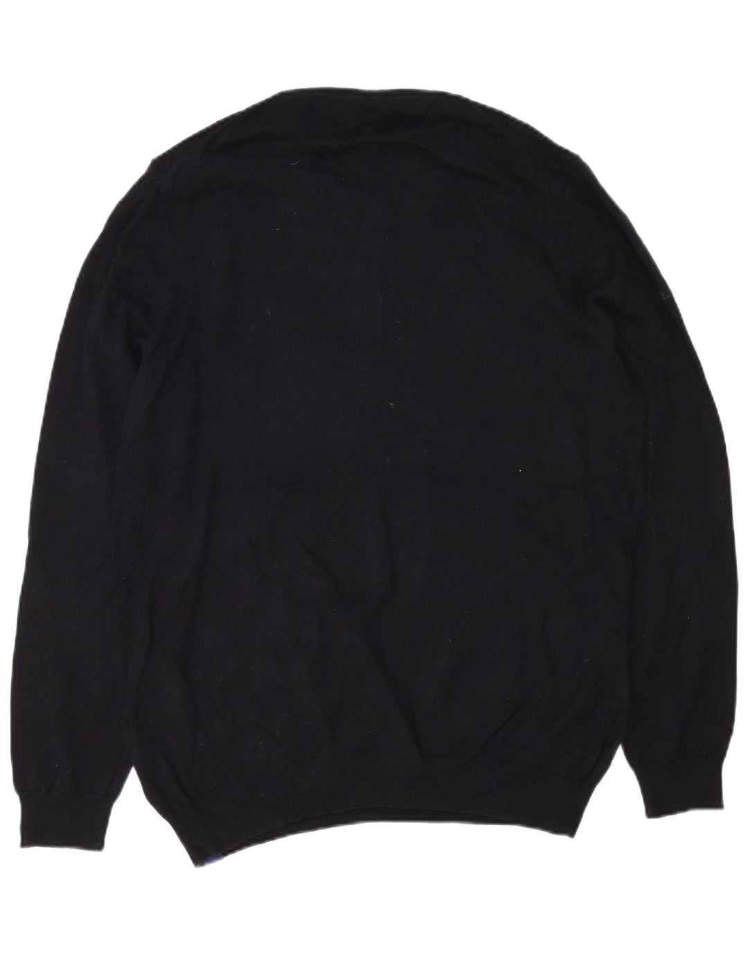 Superdry Mens Crew Neck Jumper Sweater 2XL Black Cotton