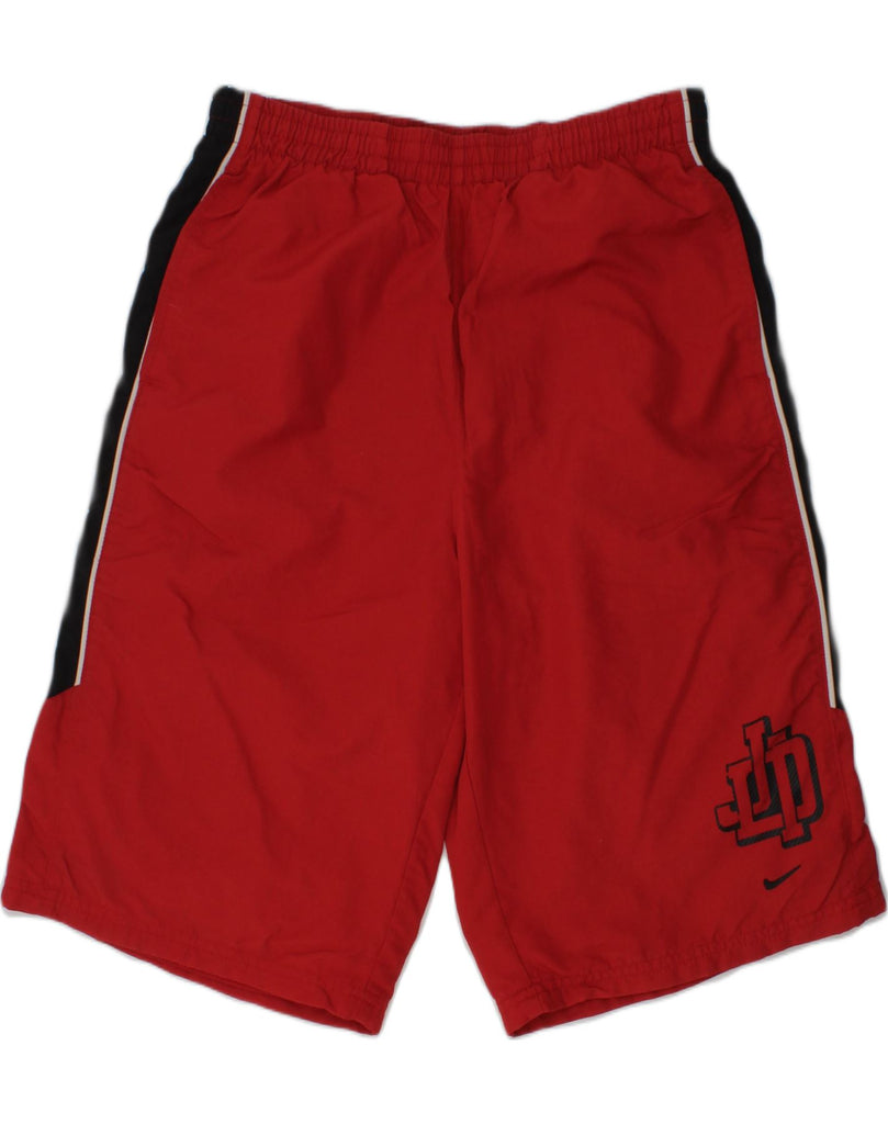 NIKE Boys Bermuda Sport Shorts 13-14 Years XL Red Nylon | Vintage Nike | Thrift | Second-Hand Nike | Used Clothing | Messina Hembry 