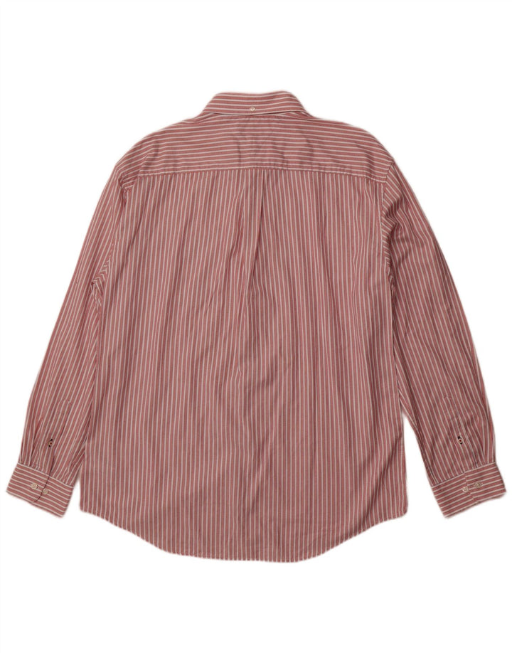 Tommy Hilfiger Mens Shirt 2XL Red Striped Cotton