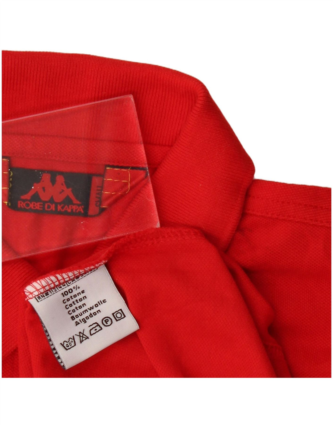 KAPPA Womens Polo Shirt UK 10 Small Red Cotton