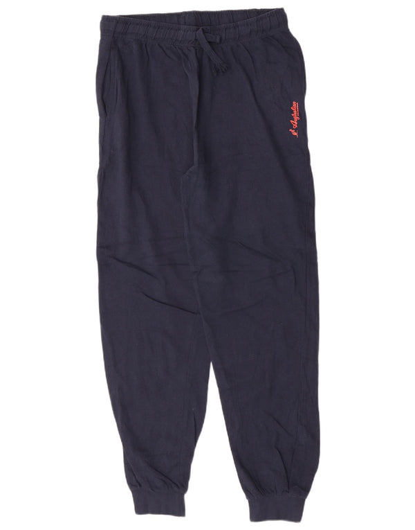 AUSTRALIAN L'ALPINA Womens Tracksuit Trousers Joggers UK 14 Large Navy Blue