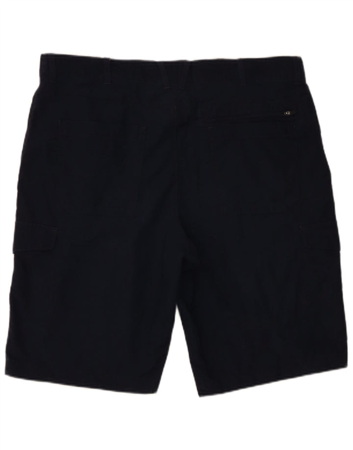 Marks & Spencer Mens Cargo Shorts W38 XL Navy Blue Cotton
