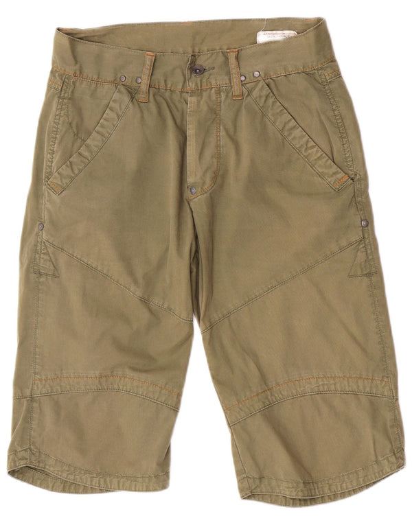 Jack & Jones Mens Cargo Shorts Small W28  Green Cotton