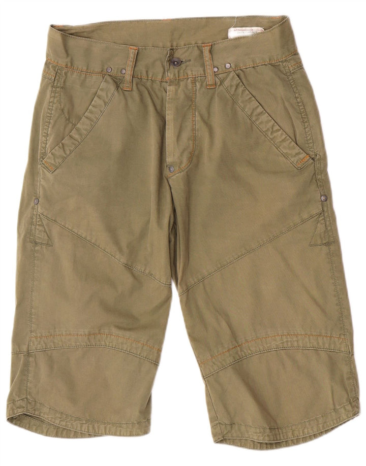Jack & Jones Mens Cargo Shorts Small W28  Green Cotton