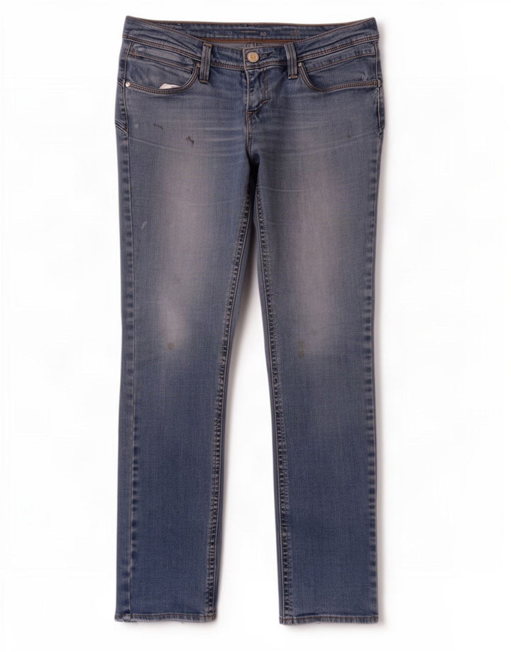 Levi's Womens Low Waist Straight Jeans W32 L32 Blue Cotton