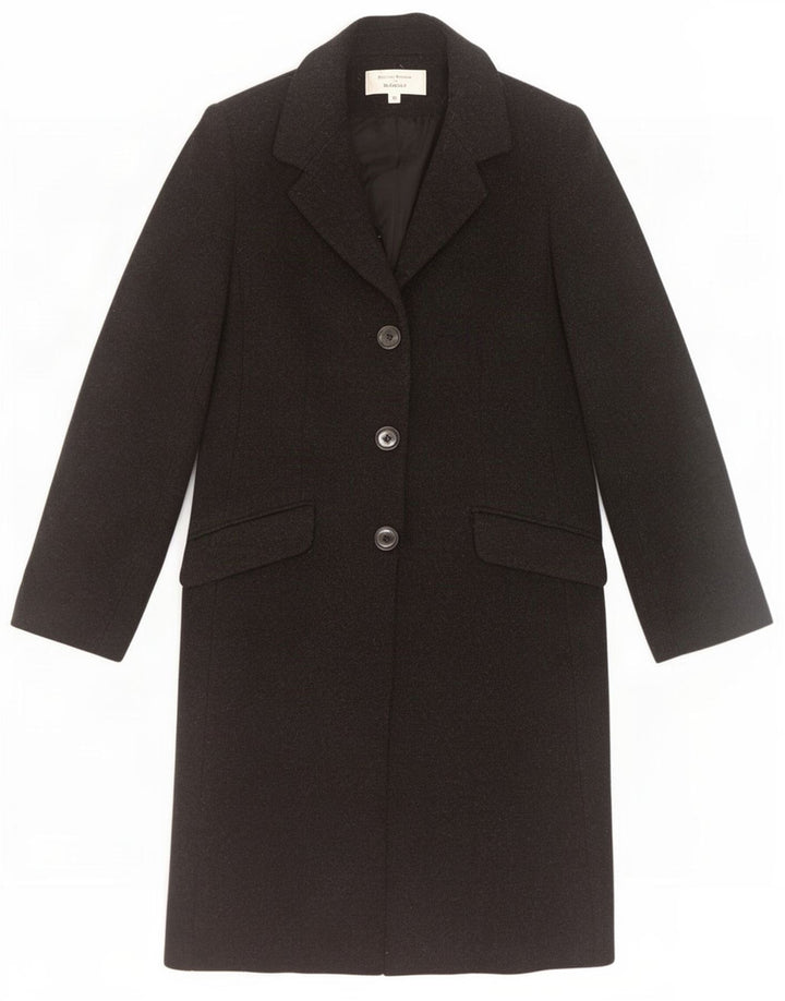 Helene Berman Womens Blarney Overcoat UK 12 Medium Black Wool