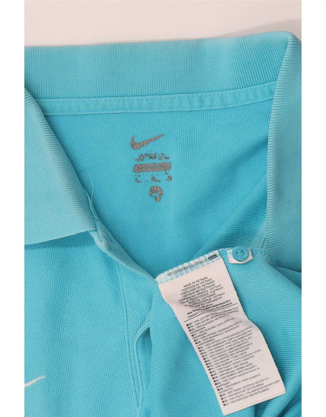 Nike Mens Polo Shirt XL Blue Cotton