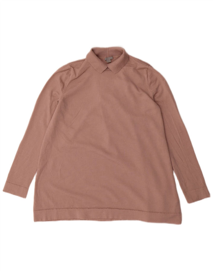 Cos Mens Polo Neck Jumper Sweater Small Pink