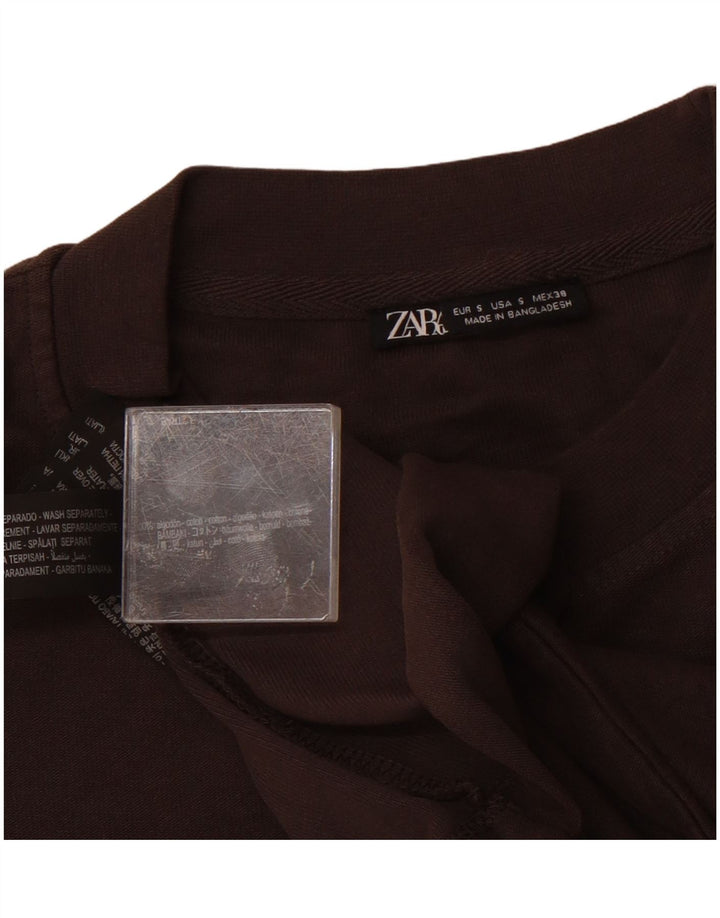 Zara Mens T-Shirt Top Small Grey Cotton