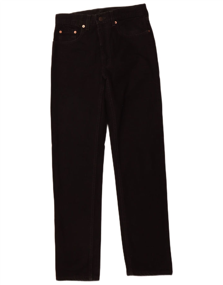 LEVI'S Mens Straight Jeans W30 L32 Black Cotton