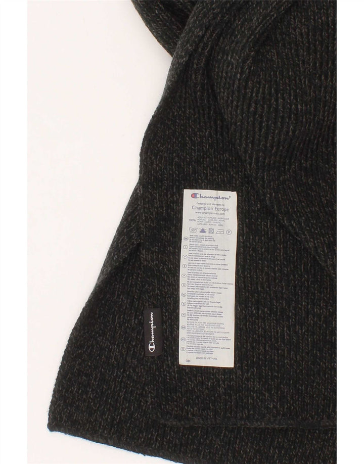 Champion Mens Knit Rectangle Scarf One Size Grey Acrylic