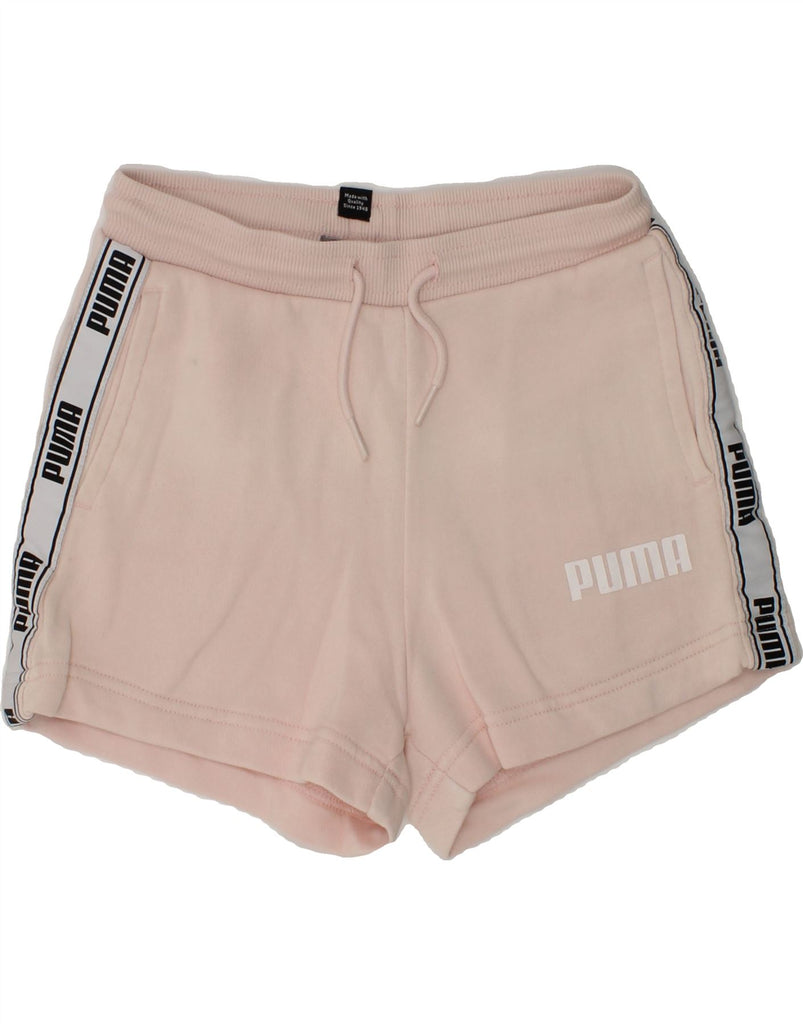 PUMA Girls Graphic Sport Shorts 7-8 Years Pink Cotton | Vintage Puma | Thrift | Second-Hand Puma | Used Clothing | Messina Hembry 