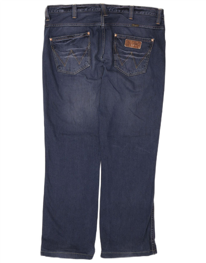 WRANGLER Mens Dayton Straight Jeans W38 L31 Blue Cotton