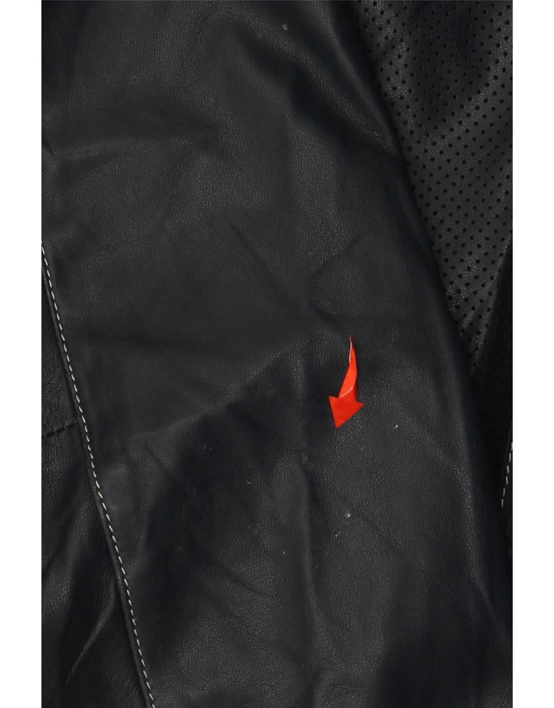 Harmont & Blaine Mens Leather Jacket UK 40 Large Navy Blue Leather