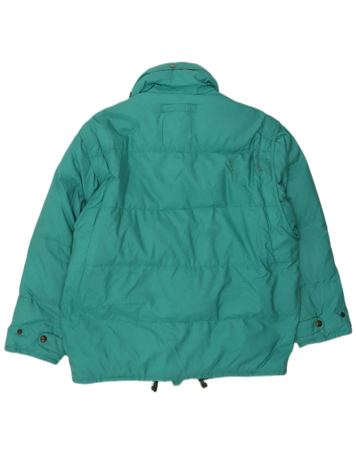 Think Pink Mens Hooded Padded Jacket IT 50 Large Green Nylon