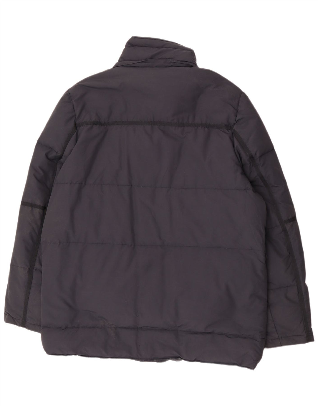Canadiens Mens Padded Jacket UK 42 XL Navy Blue Cotton