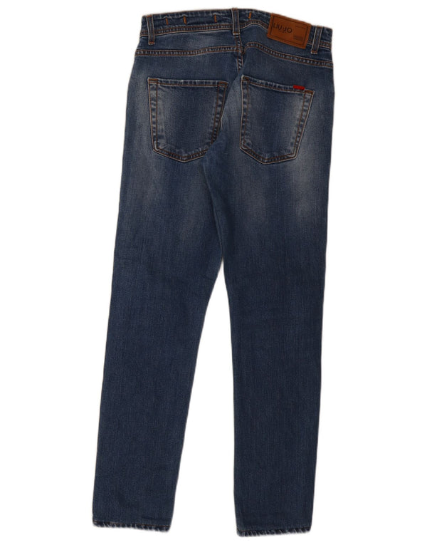 Liu Jo Mens Franktop Slim Jeans W32 L28 Blue Cotton