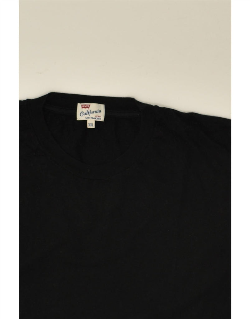 LEVI'S Mens Slim T-Shirt Top 2XL Black Cotton | Vintage Levi's | Thrift | Second-Hand Levi's | Used Clothing | Messina Hembry 