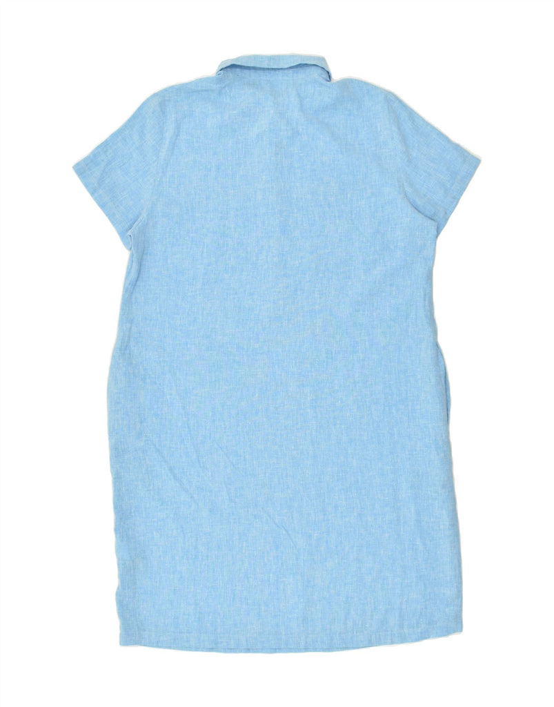ROHAN Womens Polo Dress UK 16 Large Blue Linen | Vintage Rohan | Thrift | Second-Hand Rohan | Used Clothing | Messina Hembry 